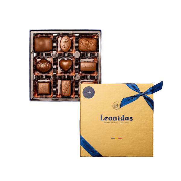 Leonidas - Sac de 18 boules de Noël en chocolat assorties